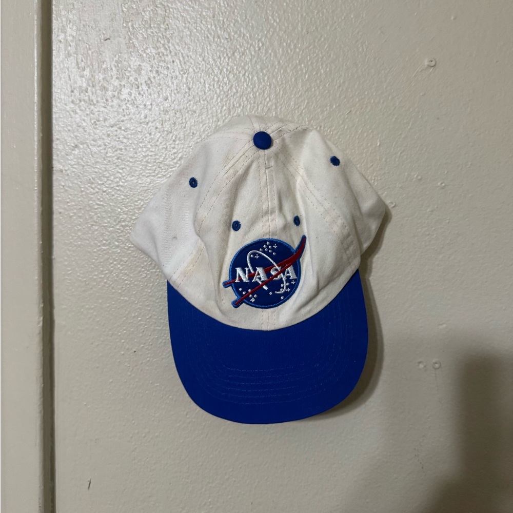 Nasa White and Blue Cap